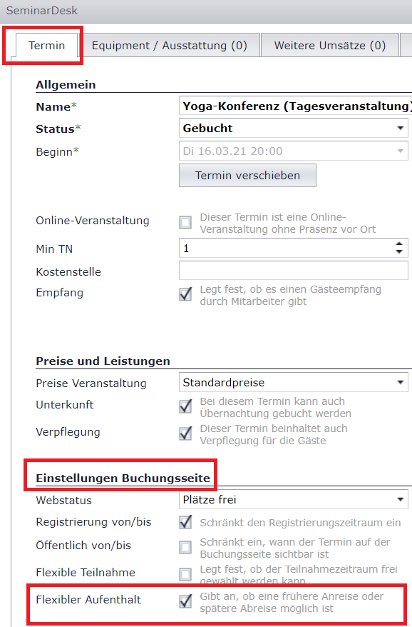 SeminarDesk flexibler Aufenthalt