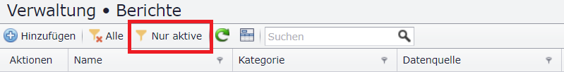 Nur aktive Berichte anzeigen